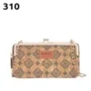 Geometric PU Evening Clutch with Chain Strap Image option 16 color SKU reference