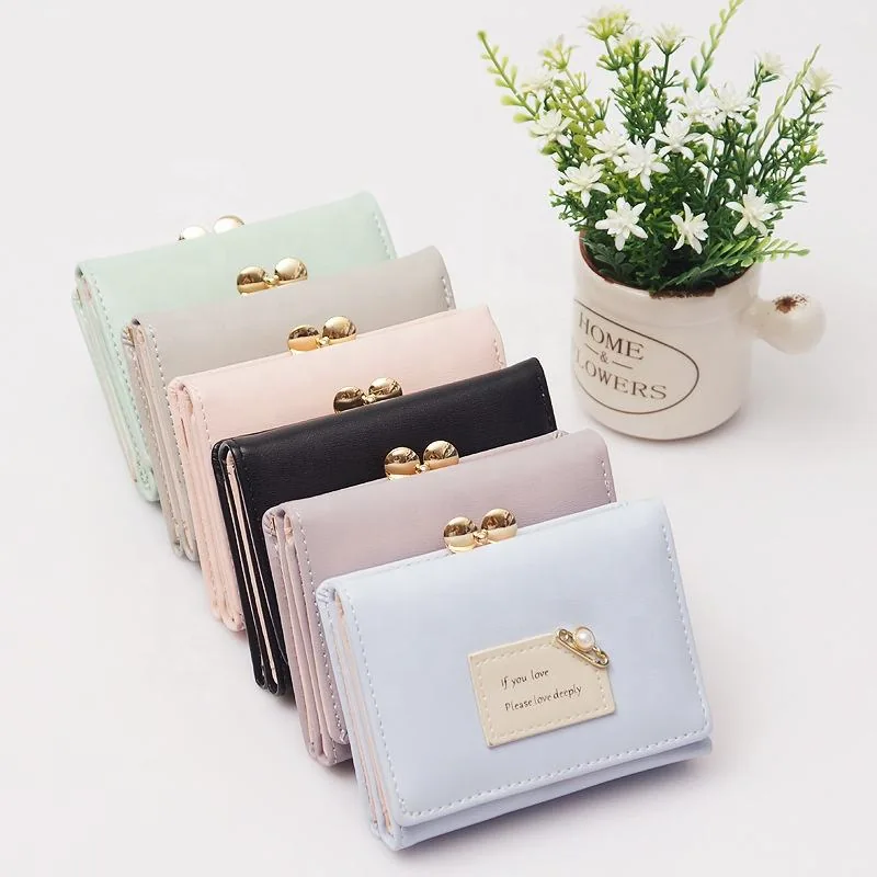 Mini Pearl Trifold Wallet with Snap Closure product reference image