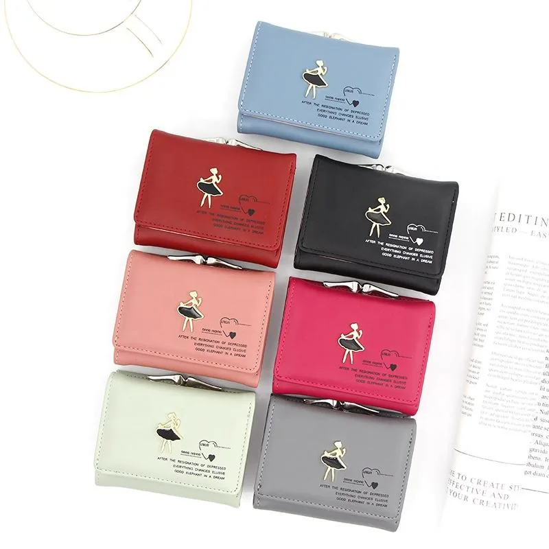 Trifold PU Short Wallet with Multiple Color References product reference image
