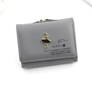 Trifold PU Short Wallet with Multiple Color References Gray · Style 01 color SKU reference
