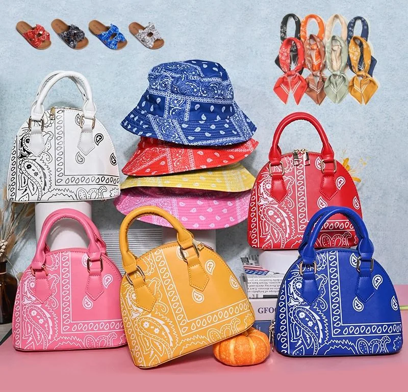Paisley Handbag, Bucket Hat & Scarf Set product reference image