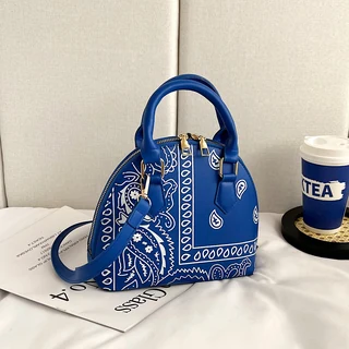 Paisley Handbag, Bucket Hat & Scarf Set Blue handbag SKU overview reference