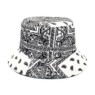 Paisley Handbag, Bucket Hat & Scarf Set White bucket hat SKU overview reference