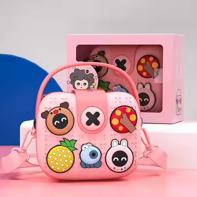 Kids’ DIY Badge Crossbody Bag in EVA product reference image