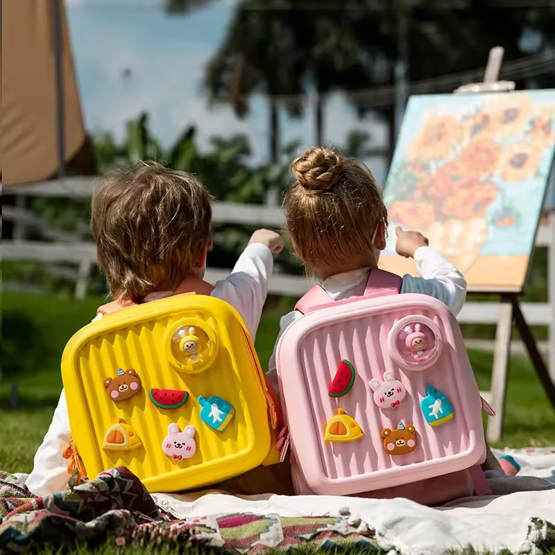 Kids’ EVA Backpack with DIY Decorative Buckles product reference image