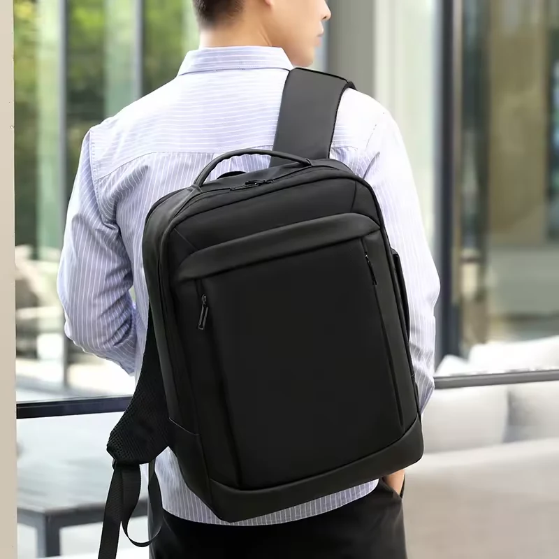 Nylon Business Laptop Backpack with USB Port product reference image