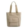 Multi-Pocket Everyday Tote Bag for Shopping and Daily Carry Khaki color SKU reference
