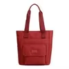 Multi-Pocket Everyday Tote Bag for Shopping and Daily Carry Wine Red color SKU reference