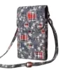 Croc-Embossed PU Crossbody Phone Wallet with Coin Pocket Image option 09 color SKU reference