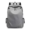 Nylon Laptop Backpack with USB and Headphone Access Gray color SKU reference