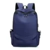 Nylon Laptop Backpack with USB and Headphone Access Blue color SKU reference