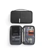 Oxford Travel Passport Organizer Wallet in Two Sizes Large · Black color SKU reference
