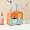 Cartoon Insulated Lunch Cooler Bag with Five Prints Flamingo color SKU reference