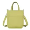 Compact Canvas Handbag with Removable Shoulder Strap Off-white color SKU reference