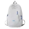 22 L Nylon Travel Backpack with Laptop Compartment Gray color SKU reference
