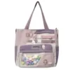 Rainbow-Ball Badge Crossbody Bag with Clear Front Pocket Color reference 03 color SKU reference