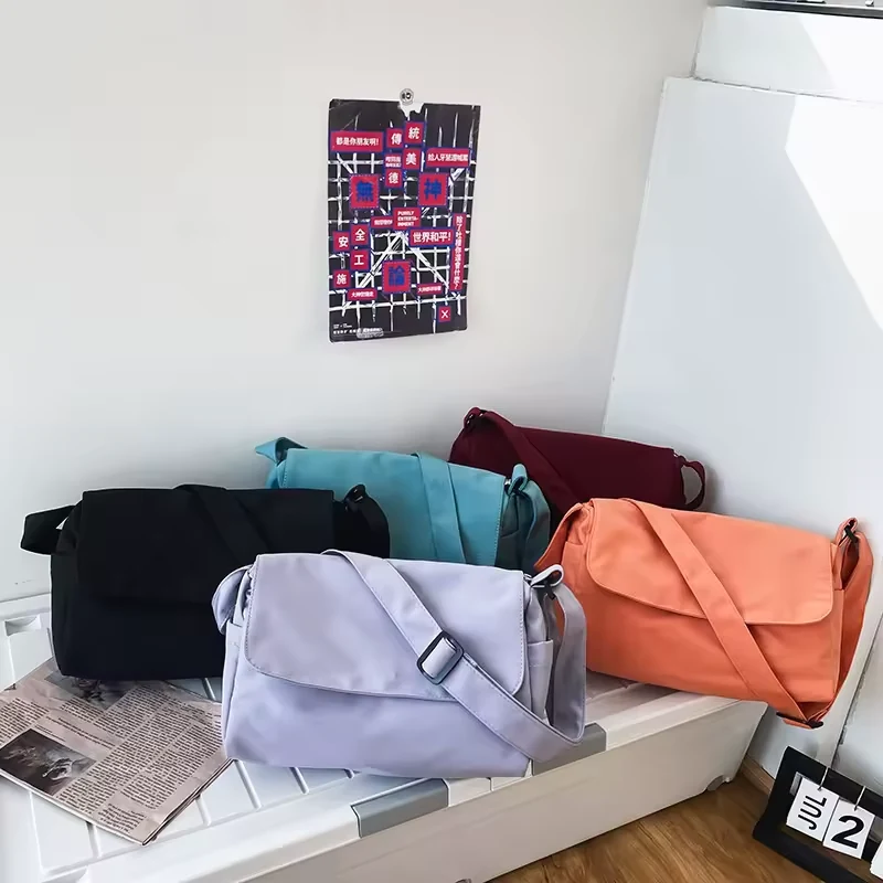 Canvas Shoulder & Crossbody Bag with Side Pocket product reference image
