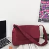 Canvas Shoulder & Crossbody Bag with Side Pocket Red color SKU reference