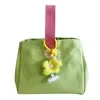 Mini Canvas Bucket Tote with 3D Flower Charm Style reference 01 color SKU reference