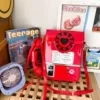 Digital Camera-Style PU Novelty Crossbody Bag Red color SKU reference
