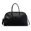 Croc-Embossed PU Travel Bag with Security Pocket Black color SKU reference
