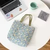 Tulip-Print Canvas Tote with Zip Closure Green print 1 color SKU reference