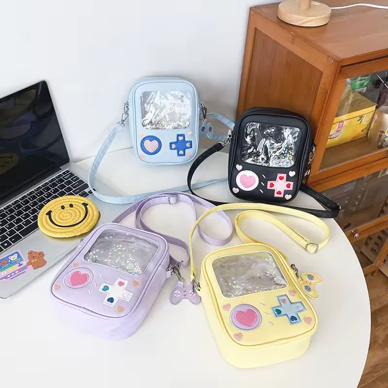 Transparent Game-Console Print Crossbody Bag product reference image