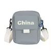 Small Nylon Sling Bag with Adjustable Strap Dark Grey color SKU reference