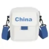 Small Nylon Sling Bag with Adjustable Strap White color SKU reference