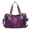 Lightweight Nylon Sports & Travel Tote with PU Handles Purple color SKU reference
