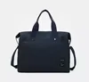Nylon Weekender Tote with External Pocket in Two Sizes Dark Blue color SKU reference