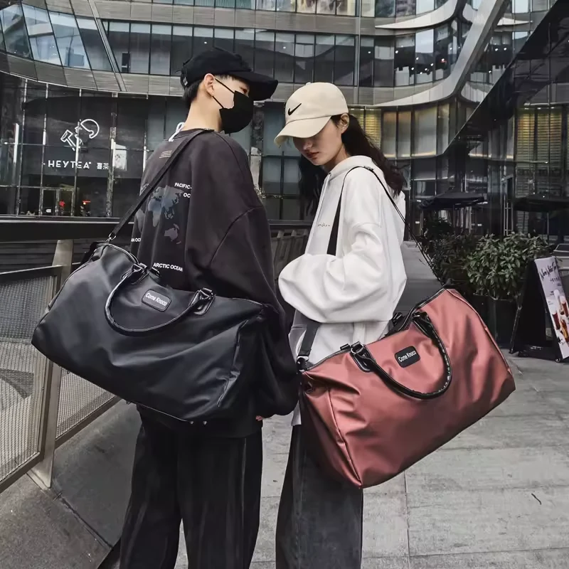 Foldable Nylon Travel Tote with Detachable Shoulder Strap product reference image
