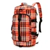 Plaid Travel Backpack with Shoe & Wet/Dry Compartments Orange color SKU reference