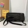 Clear PVC Color-Block Beach and Travel Bag Black color SKU reference