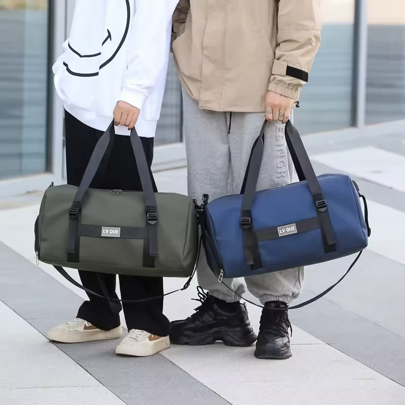 Foldable Oxford Travel Duffel with Shoe Pocket and Trolley Sleeve product reference image