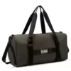 Foldable Oxford Travel Duffel with Shoe Pocket and Trolley Sleeve Brown color SKU reference