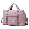 Foldable Oxford Gym Duffel with Shoe Storage Blue color SKU reference