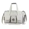 Nylon Gym Duffel with Dry/Wet and Shoe Compartments Grey color SKU reference
