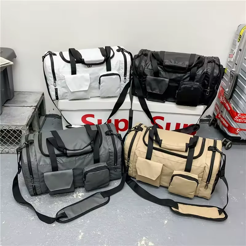Oxford Multi-Pocket Gym Duffel with Side Mesh Pockets product reference image