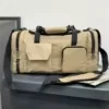 Oxford Multi-Pocket Gym Duffel with Side Mesh Pockets Grey color SKU reference
