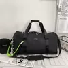 Oxford Gym and Travel Duffel with Acrylic Chain Detail Black color SKU reference