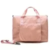 Foldable Nylon Gym Duffel with Shoe Pocket Khaki color SKU reference