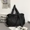 Oxford Color-Block Duffel with Acrylic Chain Detail Black color SKU reference