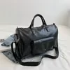 PU Dry/Wet Gym and Travel Duffel with Foldable Design Black color SKU reference