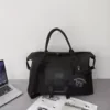 Nylon Yoga Weekender Duffel with Accessory Pouch Black color SKU reference