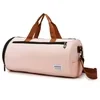 Round Oxford Gym Duffel with Shoe Compartment Pink color SKU reference