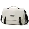 Nylon Travel Duffel with Laptop Compartment White color SKU reference