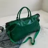 PU Expandable Dry/Wet Gym Duffel Green color SKU reference