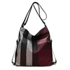 Nylon Grid-Pattern Duffel with Foldable Design Black color SKU reference