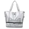 Oxford Gym Duffel with Shoe Compartment in Seven Colors Silver color SKU reference